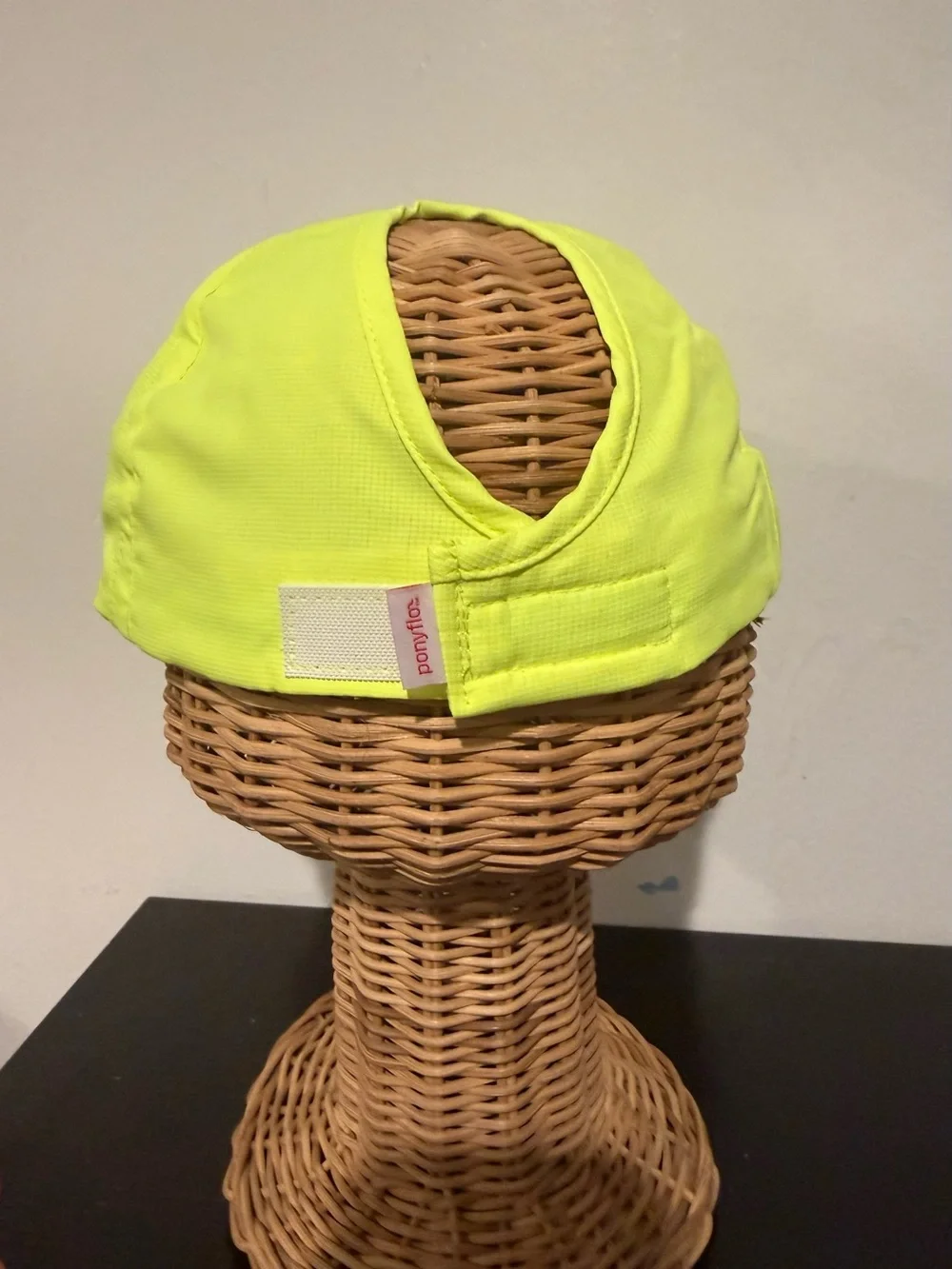 Pony Reflective Neon Yellow Cap with Ponytail Slot